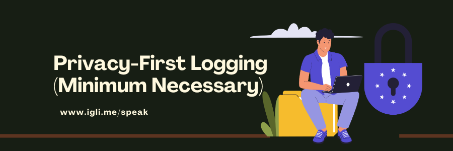 Privacy-first Logging Illustration